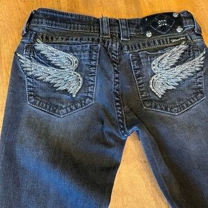 Angel wings Miss Me jeans